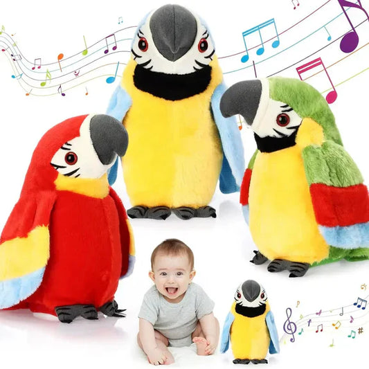 Konuşan ve Müzik Çalan Papağan Çocuk Oyuncağı